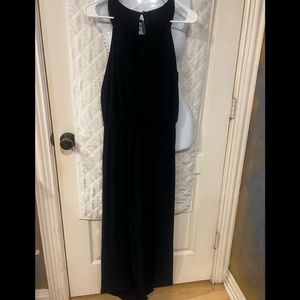 Adorable black halter jumpsuit    New with tags.